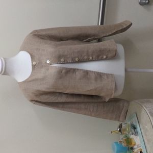 Express 100% linen, Jr 7/8 jacket EUC